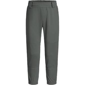 imageQBK 2T3T4T5T to Youth Toddler Boys Baseball Pants Girl Softball Pants Kids Tee Ball Pants with Side PipingBraidDark Grey