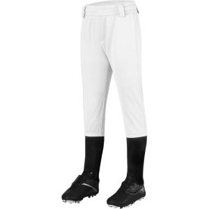 imageQBK 2T3T4T5T to Youth Toddler Boys Knicker Baseball Pants Girl Softball Pants Kids Tee Ball PantsWhite