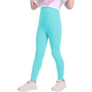 imageQBK 3T 4T 5T to 12Y Girls Leggings Cotton Footless Tights Soft and StretchyBlue