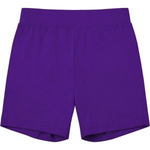 imageQBK Girls Basic Solid Shorts Dance Gymnastics Under Skirts Shorts Cotton for 2T13Years Toddler Little Girls Soft BreathablePurple