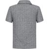 imageQBK Toddler to Youth Boys Performance Polo Kids Collared Golf Shirt School UniformHeather Grey