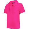 imageQBK Toddler to Youth Boys Performance Polo Kids Collared Golf Shirt School UniformHot Pink