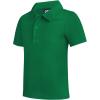imageQBK Toddler to Youth Boys Performance Polo Kids Collared Golf Shirt School UniformKelly Green