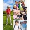 imageQBK Toddler to Youth Boys Performance Polo Kids Collared Golf Shirt School UniformNeon Green