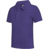 imageQBK Toddler to Youth Boys Performance Polo Kids Collared Golf Shirt School UniformPurple