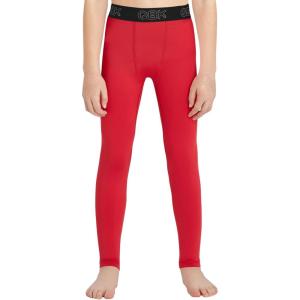image:imageQBK Toddler Boys 2T to Youth Compression Pants Base Layer Leggings Tights for Basketball Soccer Football BaseballRed