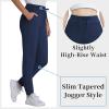 image:imageYoga Scrub Pants for Women Jogger Style High Rise Slim Fit Scrub Leggings with 5 Pockets AntiWrinkle amp Knit Yoga WaistbandNavy