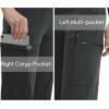 image:imageQBK High Rise Yoga Scrub Pants Women  Straight Wide Leg Uniform Pants with Cargo Pocket AntiWrinkle amp Knit Yoga WaistbandGrey
