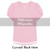 image:imageQBK Girls Cotton T Shirts 2T12Years Puff Sleeve Crew Neck Tops for Toddlers amp KidsPink