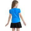 image:imageQBK Girls Cotton T Shirts 2T12Years Puff Sleeve Crew Neck Tops for Toddlers amp KidsRoyal Blue