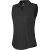 image:imageQBK Womens Sleeveless Golf Polo Shirts VNeck Collared Tennis Tank Tops UPF 50 Quick Dry Lightweight Athletic ShirtBlack
