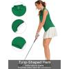 image:imageQBK Womens Sleeveless Golf Polo Shirts VNeck Collared Tennis Tank Tops UPF 50 Quick Dry Lightweight Athletic ShirtKelly Green