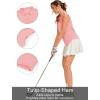 image:imageQBK Womens Sleeveless Golf Polo Shirts VNeck Collared Tennis Tank Tops UPF 50 Quick Dry Lightweight Athletic ShirtLight Pink