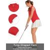 image:imageQBK Womens Sleeveless Golf Polo Shirts VNeck Collared Tennis Tank Tops UPF 50 Quick Dry Lightweight Athletic ShirtRed