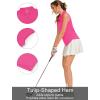 image:imageQBK Womens Sleeveless Golf Polo Shirts VNeck Collared Tennis Tank Tops UPF 50 Quick Dry Lightweight Athletic ShirtRose
