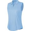 image:imageQBK Womens Sleeveless Golf Polo Shirts VNeck Collared Tennis Tank Tops UPF 50 Quick Dry Lightweight Athletic ShirtSky Blue