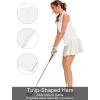 image:imageQBK Womens Sleeveless Golf Polo Shirts VNeck Collared Tennis Tank Tops UPF 50 Quick Dry Lightweight Athletic ShirtWhite